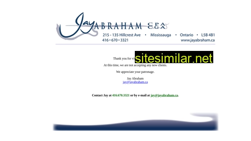 jayabraham.ca alternative sites