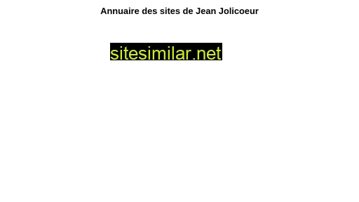 Jeanjolicoeur similar sites
