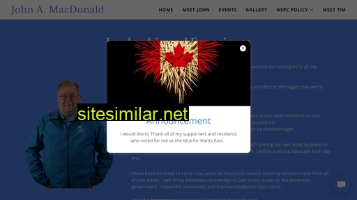 johnamacdonald.ca alternative sites