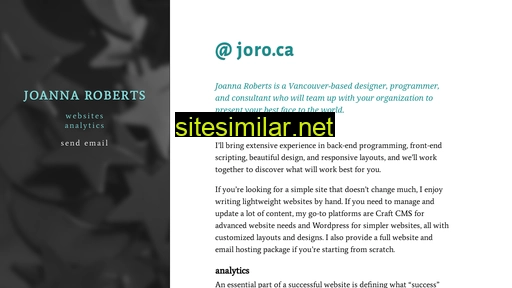 joro.ca alternative sites