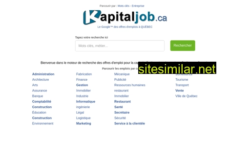 kapitaljob.ca alternative sites