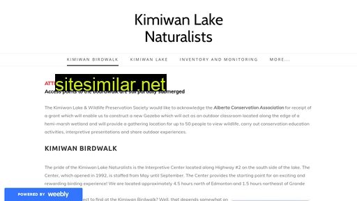 kimiwanbirdwalk.ca alternative sites