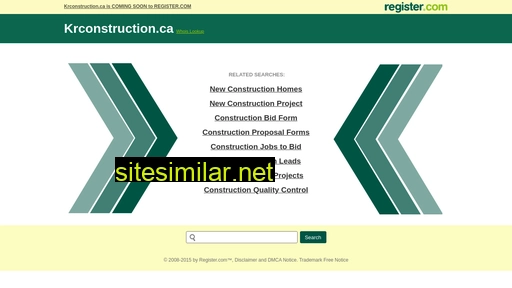 krconstruction.ca alternative sites