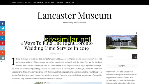 lancastermuseum.ca alternative sites