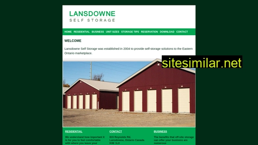 lansdowneselfstorage.ca alternative sites