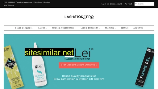 lashstorepro.ca alternative sites