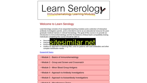 Learnserology similar sites