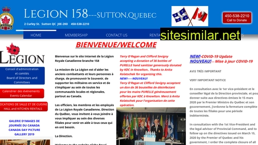 legion158.ca alternative sites