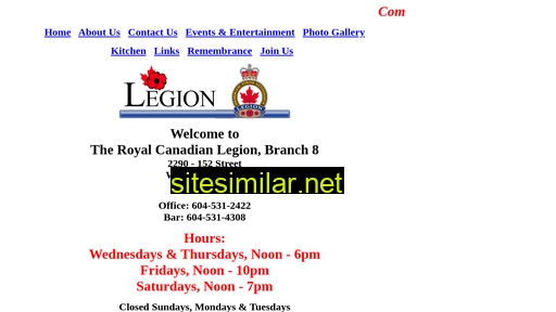 Legion8whiterock similar sites