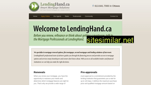 lendinghand.ca alternative sites