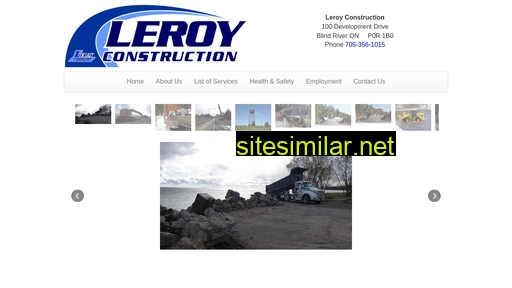 leroyconstruction.ca alternative sites