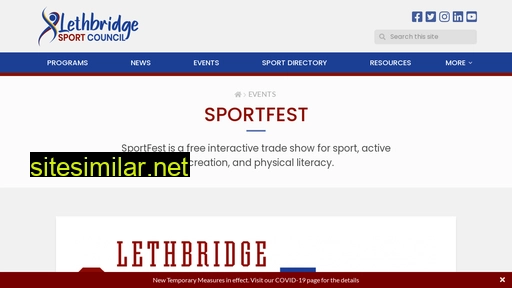 Lethbridgesportcouncil similar sites
