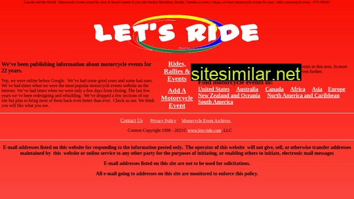 lets-ride.ca alternative sites