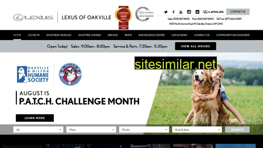 lexusofoakville.ca alternative sites