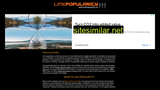 linkpopularity.ca alternative sites