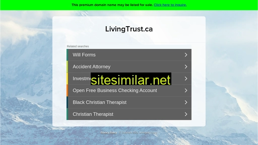 livingtrust.ca alternative sites