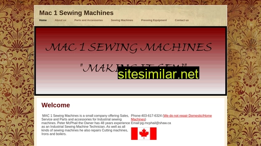 mac1sewingmachines.ca alternative sites
