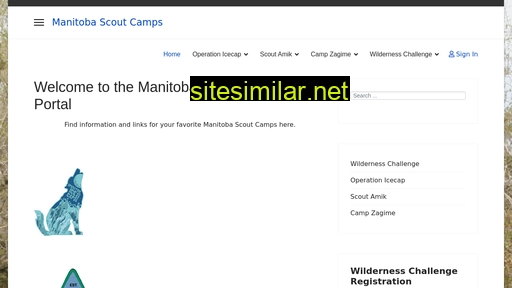 Manitobascoutcamps similar sites