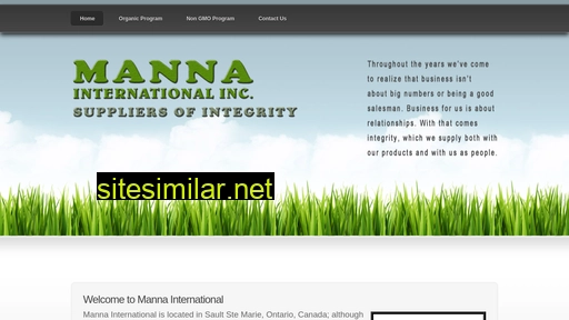 mannainternational.ca alternative sites