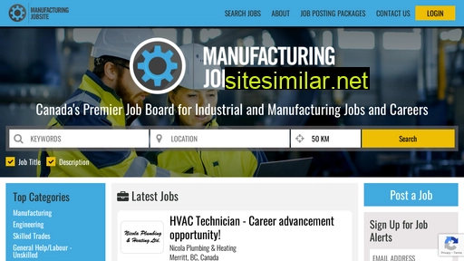 manufacturingjobsite.ca alternative sites
