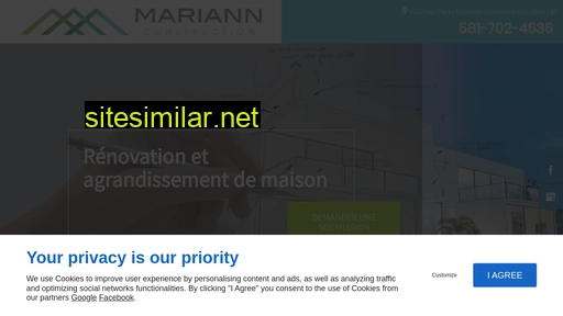 mariannconstruction.ca alternative sites