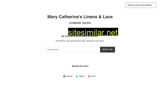 Marycatherines similar sites