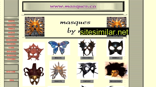 masques.ca alternative sites
