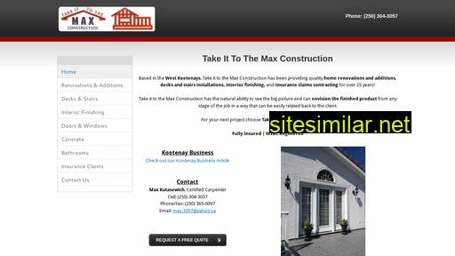 Max-construction similar sites