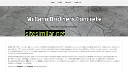 Mccannbrothersconcrete similar sites