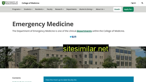 medicine.usask.ca alternative sites