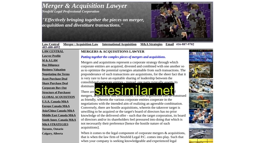 mergeracquisitionlawyer.ca alternative sites