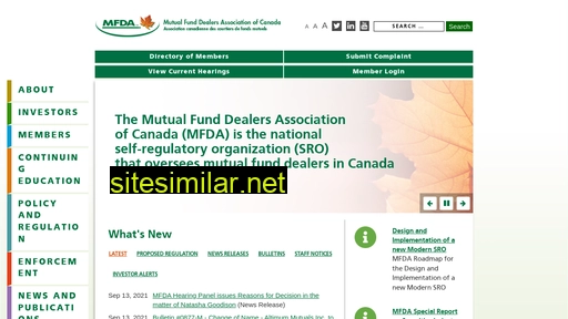 mfda.ca alternative sites