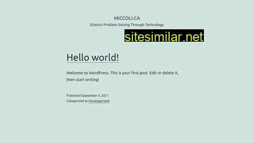 miccoli.ca alternative sites