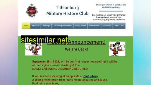 militaryhistoryclub.ca alternative sites