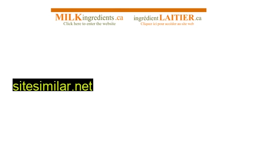 Milkingredients similar sites