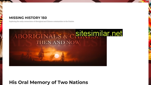 missinghistory150.ca alternative sites