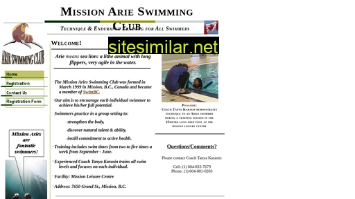 missionarieswimclub.ca alternative sites
