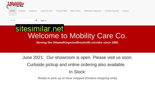 mobilitycare.ca alternative sites