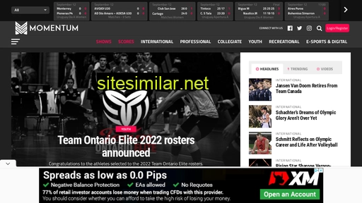 momentumvolleyball.ca alternative sites