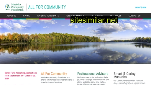 muskokacommunityfoundation.ca alternative sites