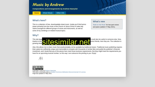 Musicbyandrew similar sites