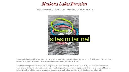 Muskokalakesbracelets similar sites