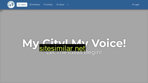 Mycitymyvoice similar sites