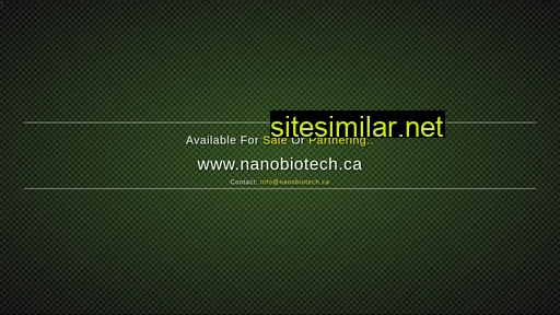 nanobiotech.ca alternative sites