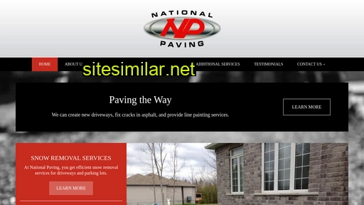 nationalpaving.ca alternative sites