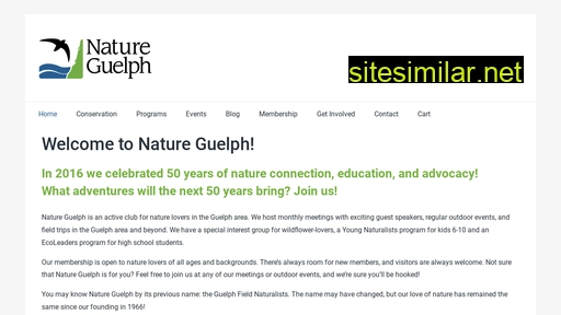 natureguelph.ca alternative sites