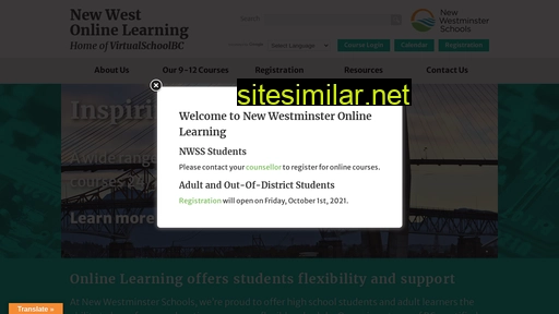 newwestonlinelearning.ca alternative sites