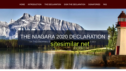 niagaradeclaration.ca alternative sites