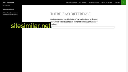 nodifference.ca alternative sites