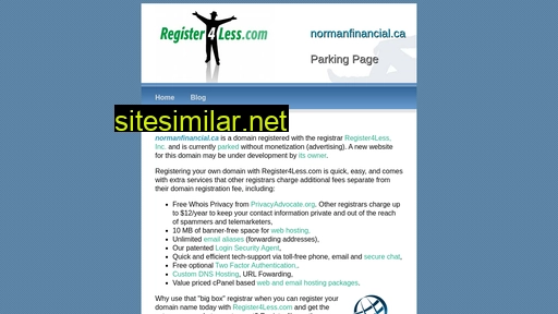 normanfinancial.ca alternative sites